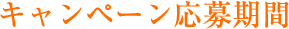 キャンペーン期間と当選発表
